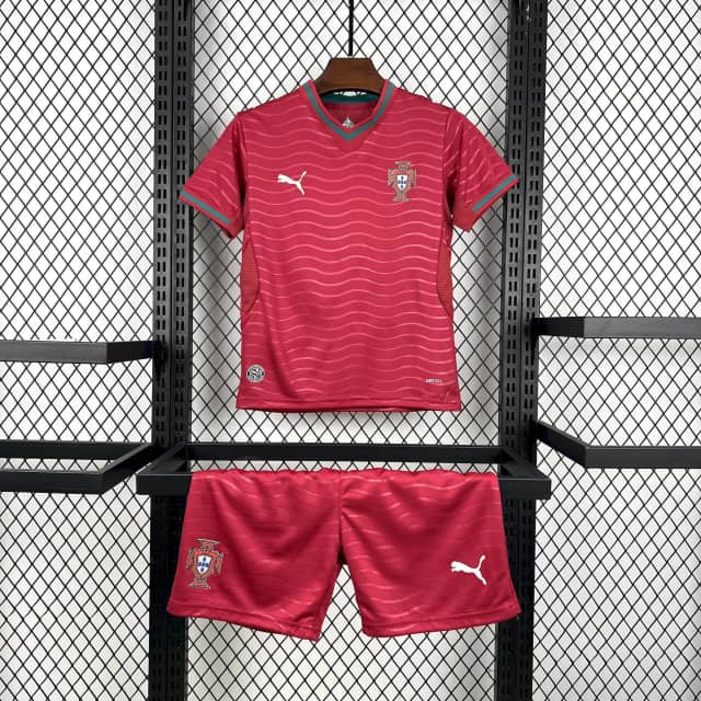 2026 Portugal Home Shirt Kids Size