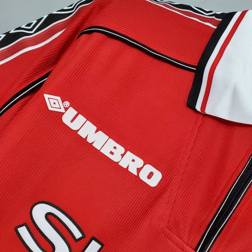 1998/1999 Retro Manchester United Home Shirt--3