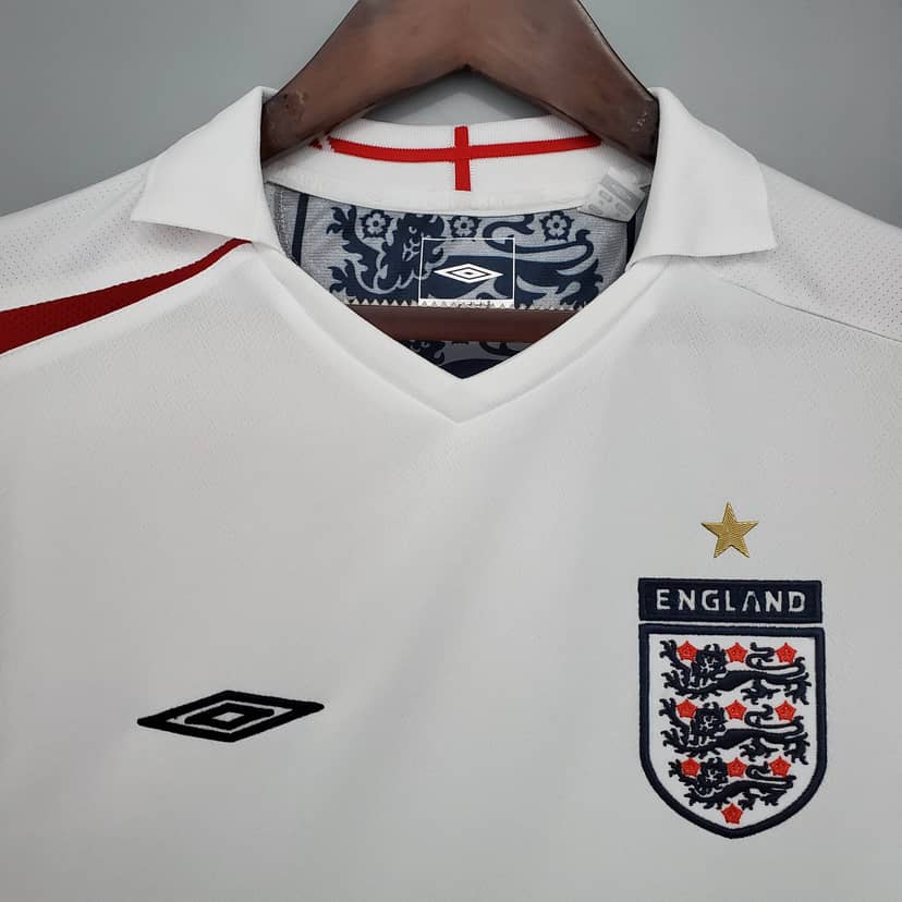 2006 Retro England Home Jersey--2