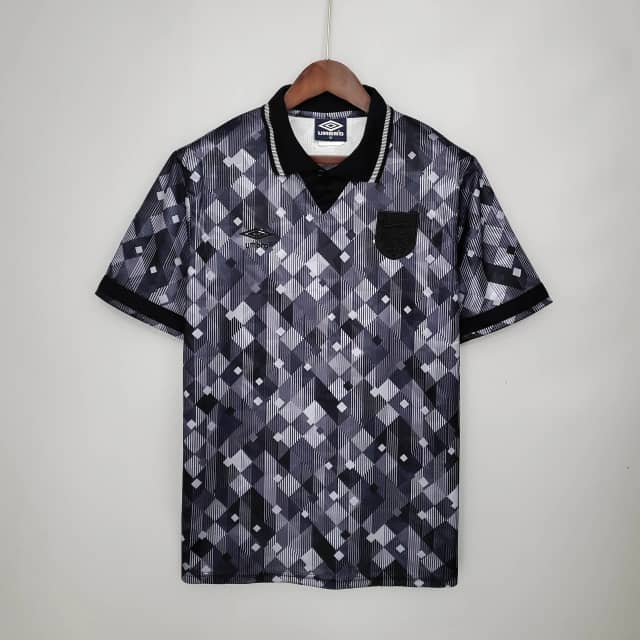 1990 Retro England Blackout Special Edition Black Jersey