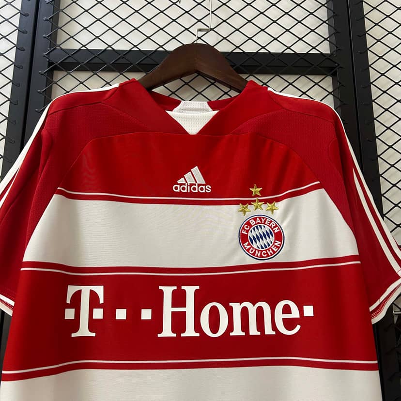 2007/2008 Retro Bayern Munich Home Jersey--2