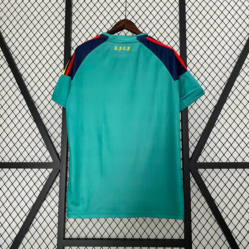 2010 Retro Spain Goalkeeper Green Shirt--1