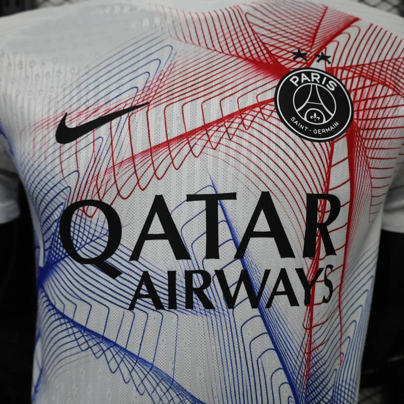 2026/2027 Player Version Psg Paris Saint-Germain Pre-Match Training Uniform White Shirt--2