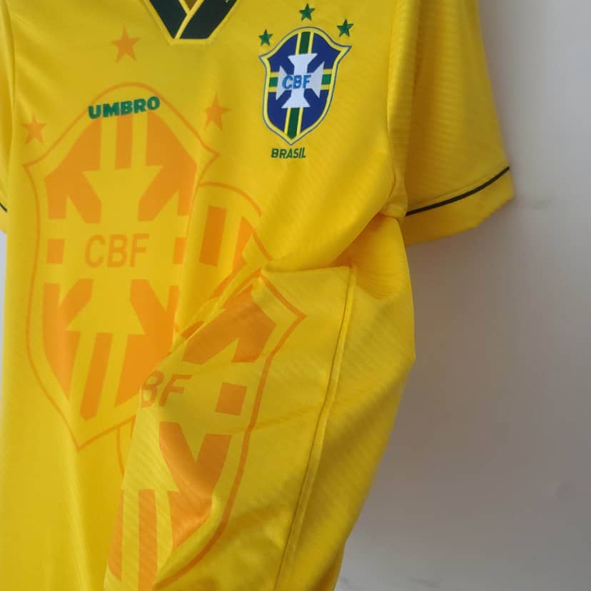 1994 Retro Brazil Home Jersey--6