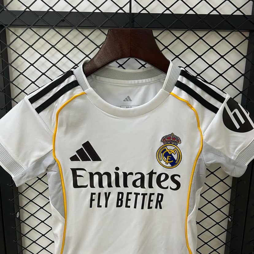 2025/2026 Real Madrid Home Shirt Kids Size--2