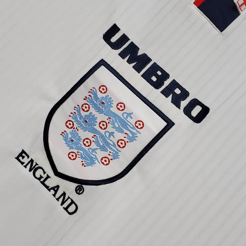 1998 Retro England Home Jersey--3