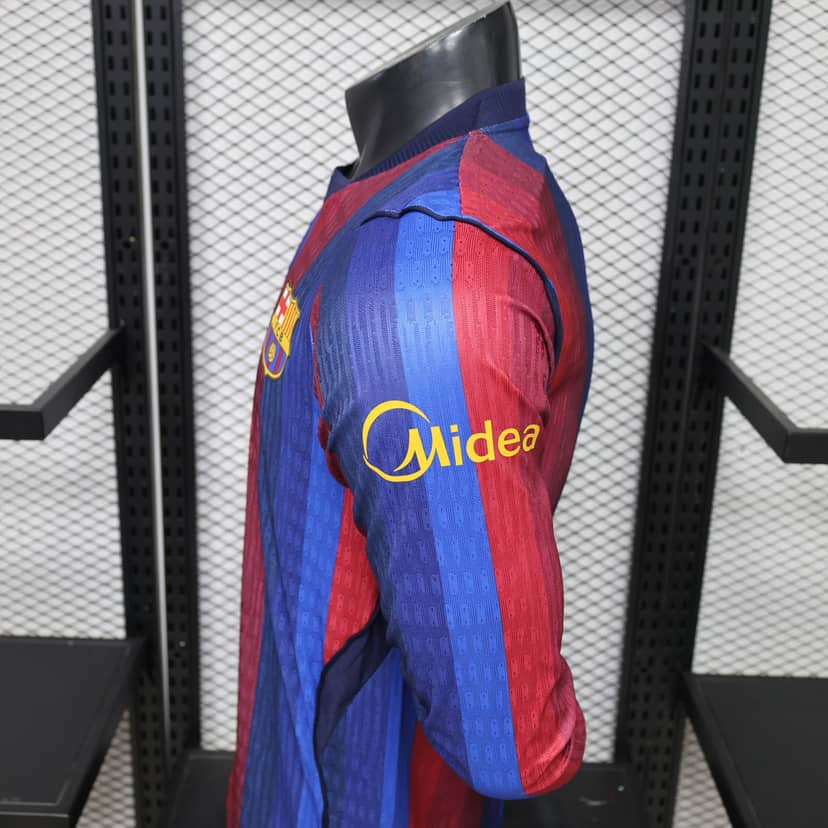 2026/2027 Player Version Long Sleeve Barcelona Home Shirt--7