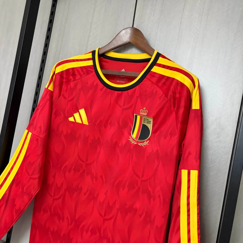 2026 Long Sleeve Belgium National Team Home Shirt--6