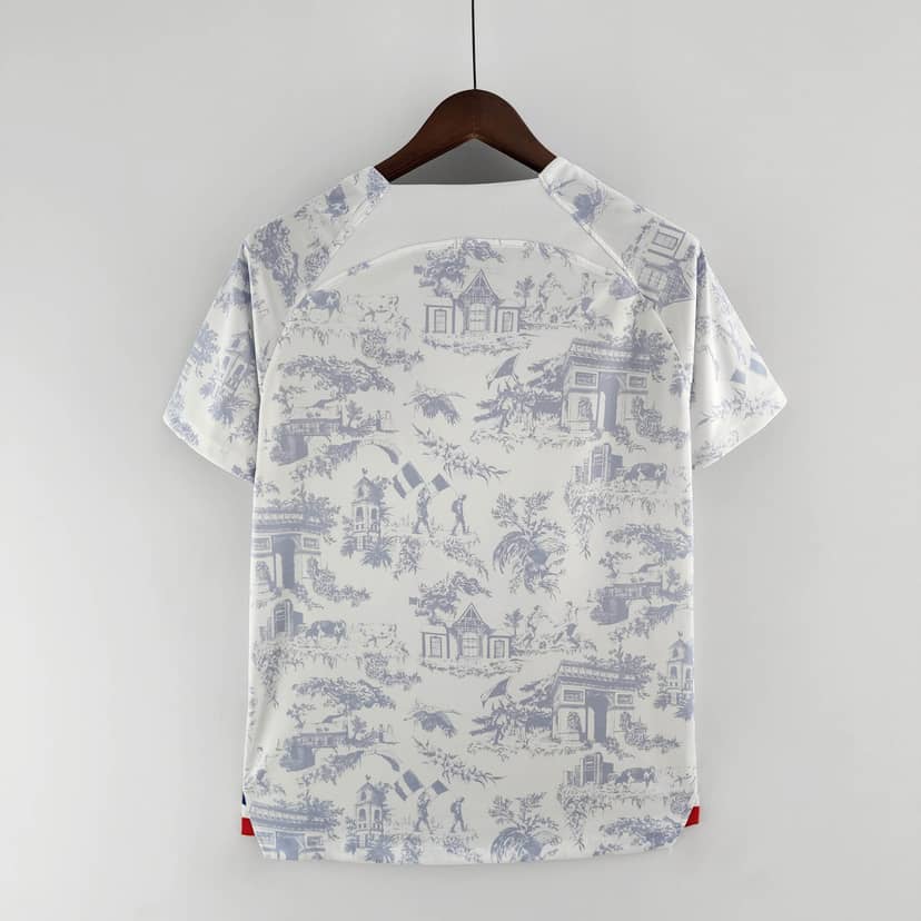 2022 FIFA World Cup France Away Shirt White--1