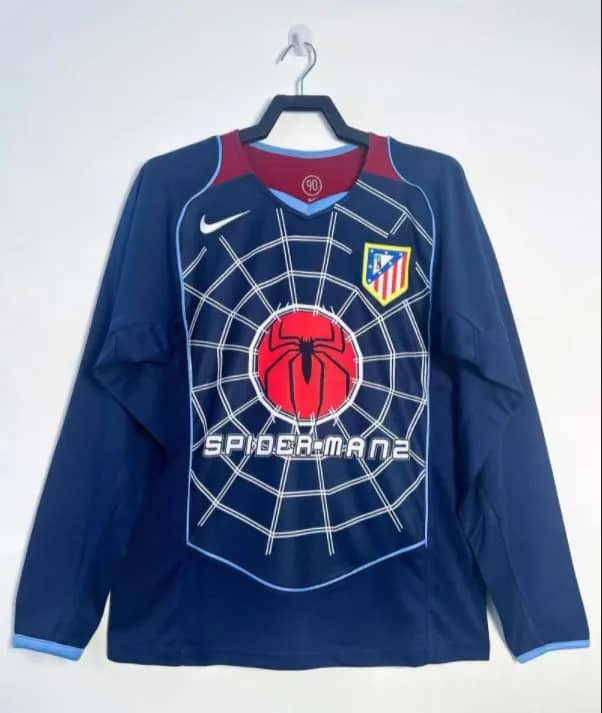 2004/2005 Retro Long Sleeve Atletico Madrid Away Jersey