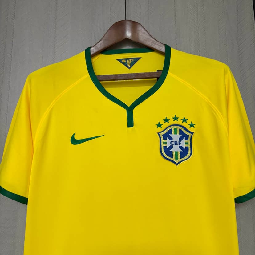 2014 Retro Brazil Home Shirt--2