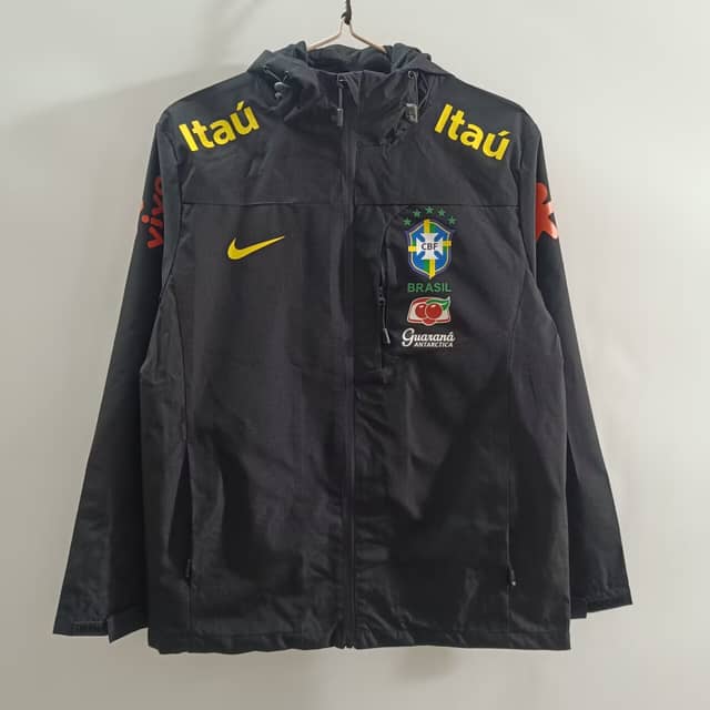 2025 Brazil Windbreaker Black Shirt