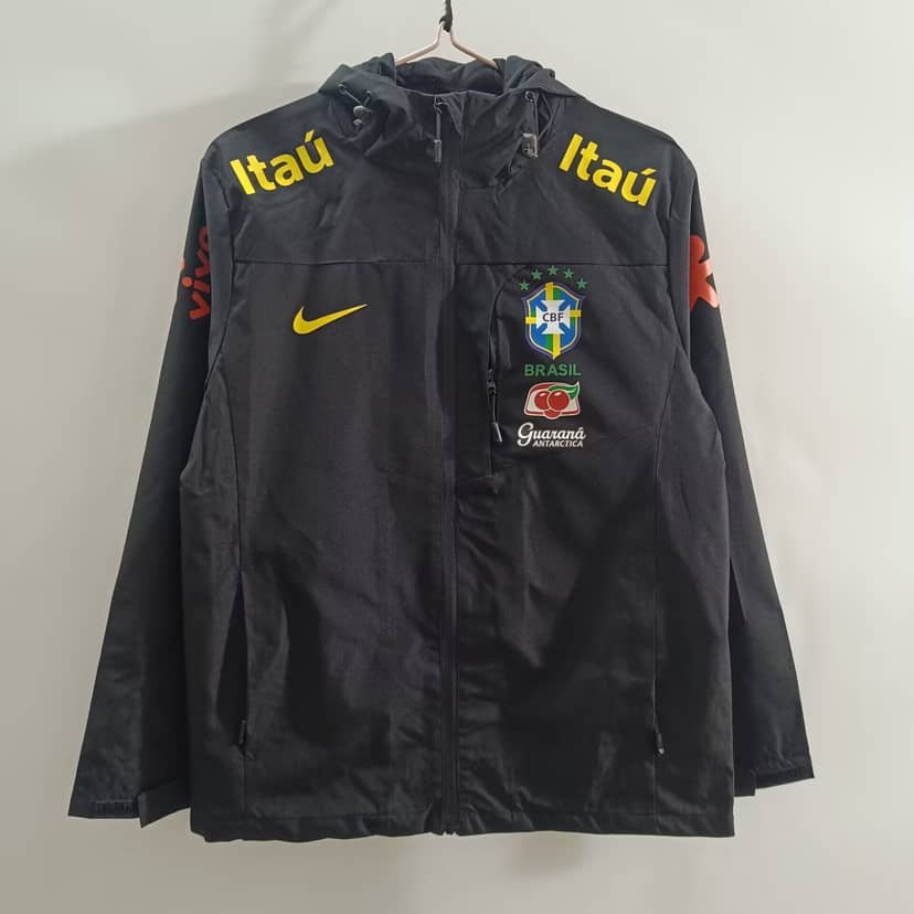2025 Brazil Windbreaker Black Shirt