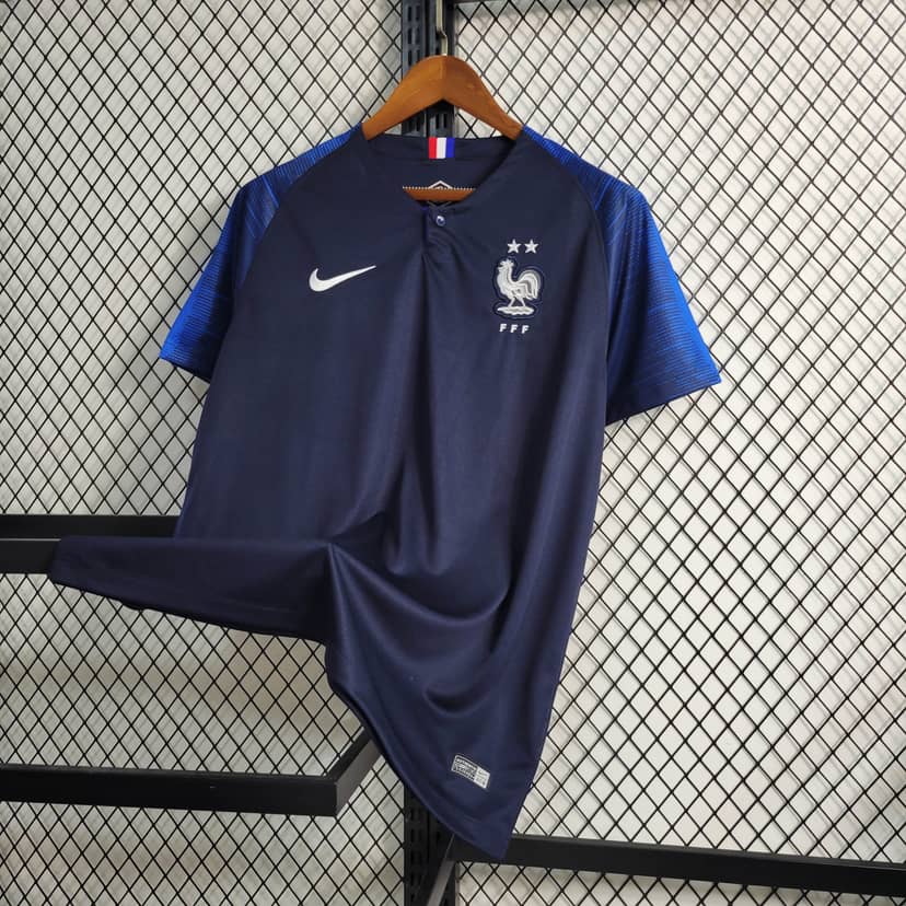 2018 Retro France Home Shirt--2
