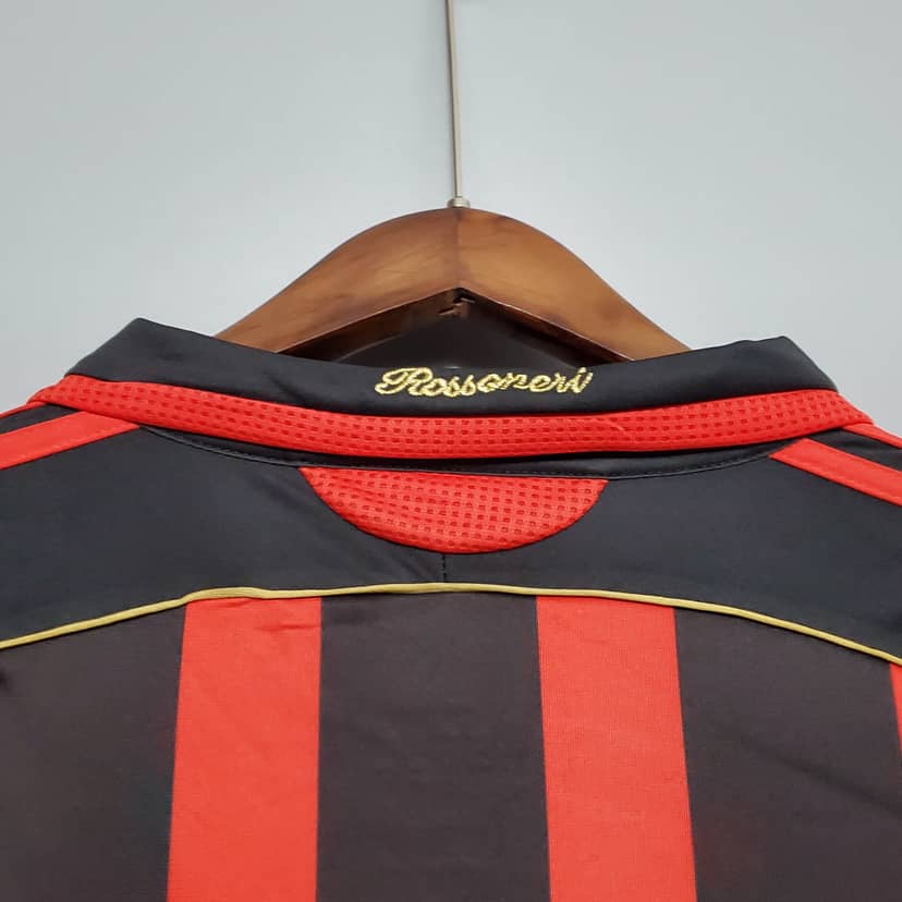 2006/2007 Retro Long Sleeve AC Milan Home Shirt--5