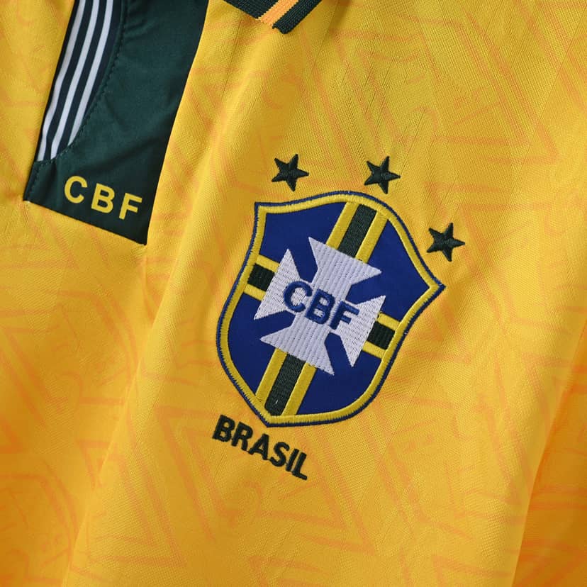 1991/1993 Retro Brazil Home Shirt--5