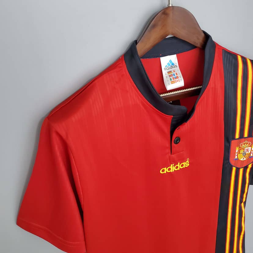 1996 Retro Spain Home Shirt--4