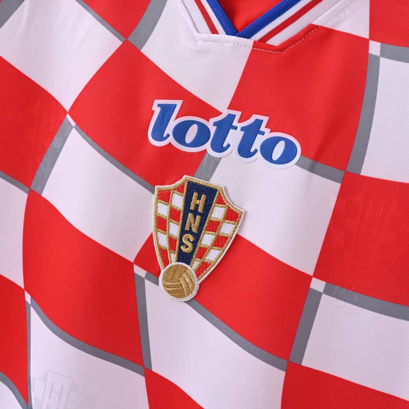 1998 Retro Croatia National Team Home Shirt--3