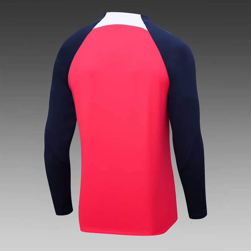 2023/2024 Atletico Madrid Half-Pull Training Suit Red Set--3