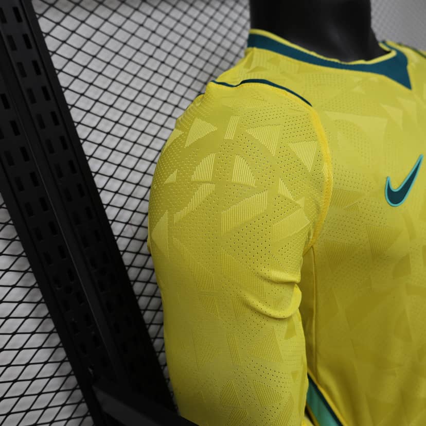 2026 Player Version Long Sleeve Brazil Home Shirt--5
