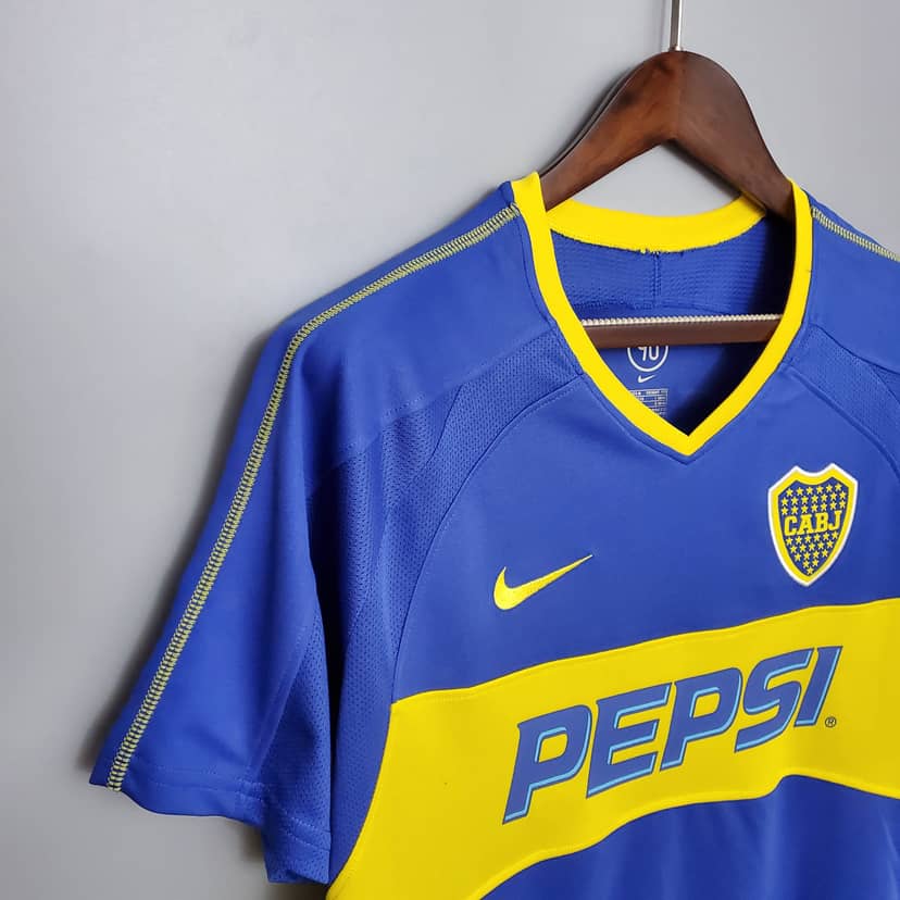 2003/2004 Retro Boca Juniors Home Jersey--6