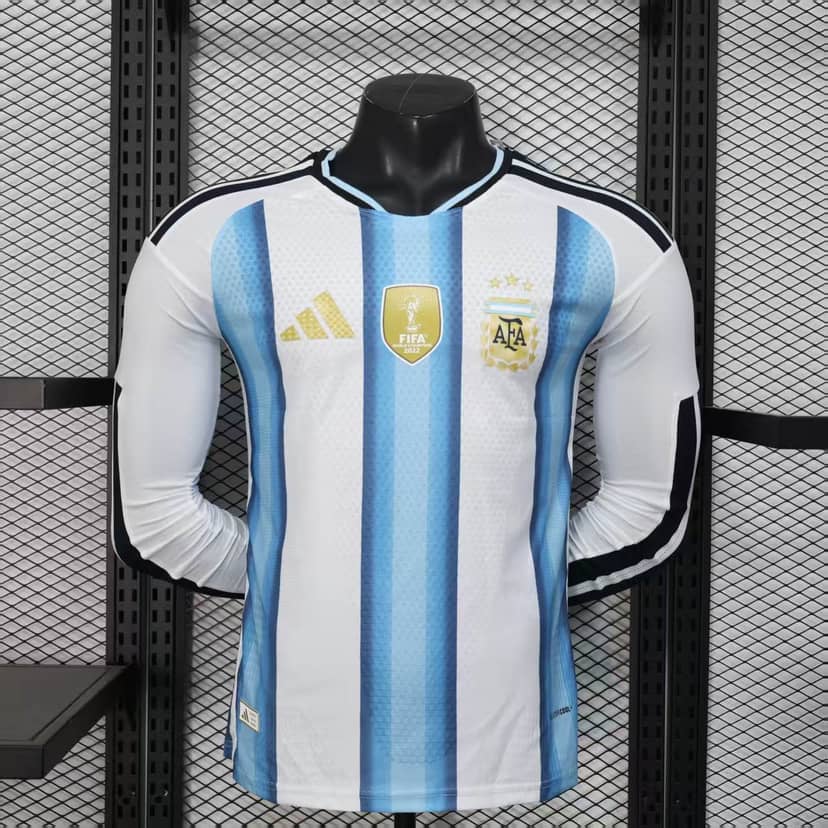 2026 Player Version Long Sleeve Argentina Home Shirt