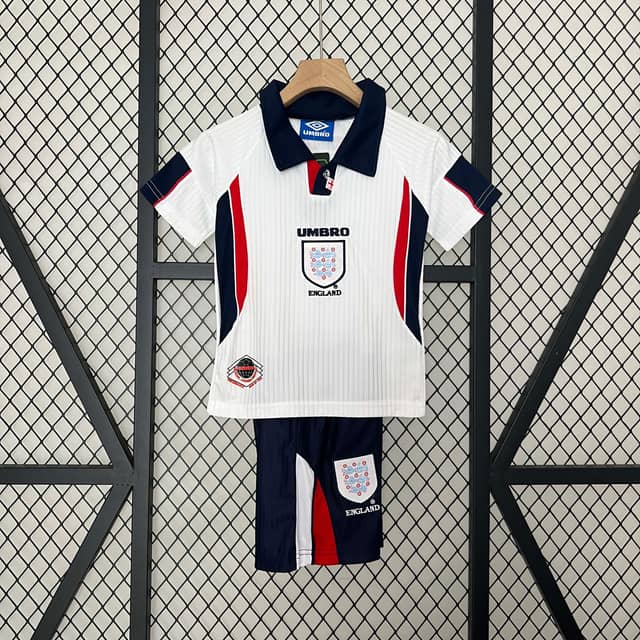 1998 Retro England Home Shirt Kids Size