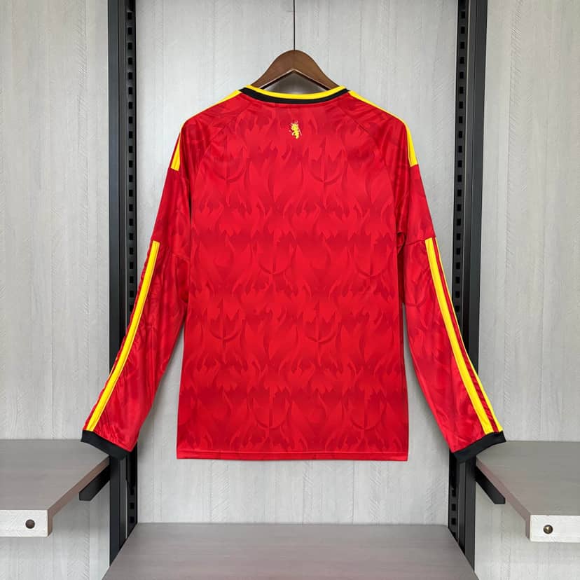 2026 Long Sleeve Belgium National Team Home Shirt--1