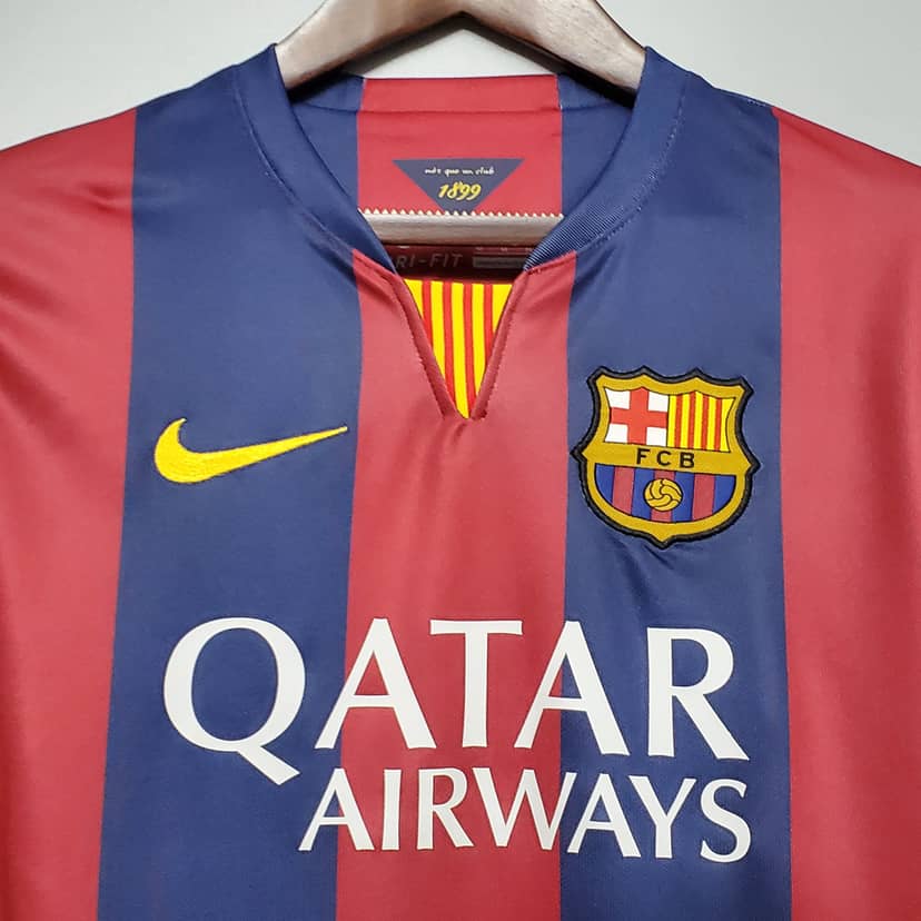 2014/2015 Retro Barcelona Shirt Home--2