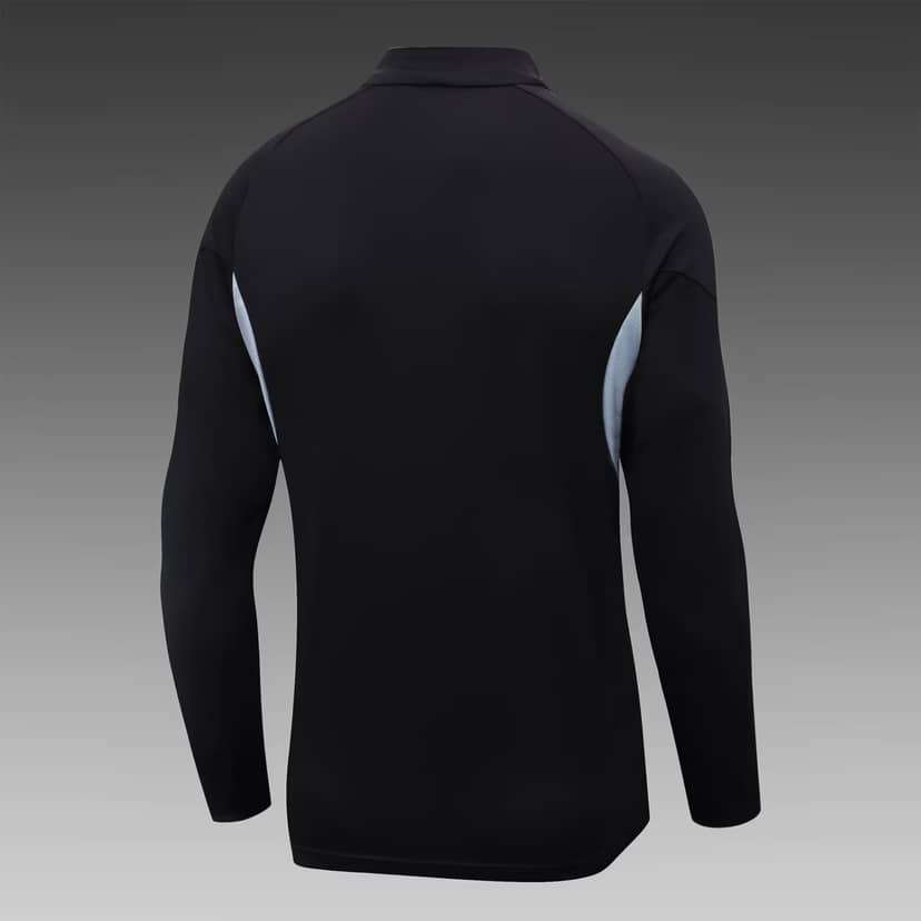2025 Germany Half-Pull Training Suit Black Jersey Set--3