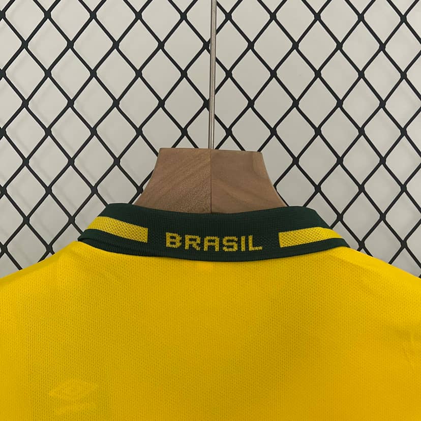 1994 Retro Brazil Home Shirt Kids Size--3