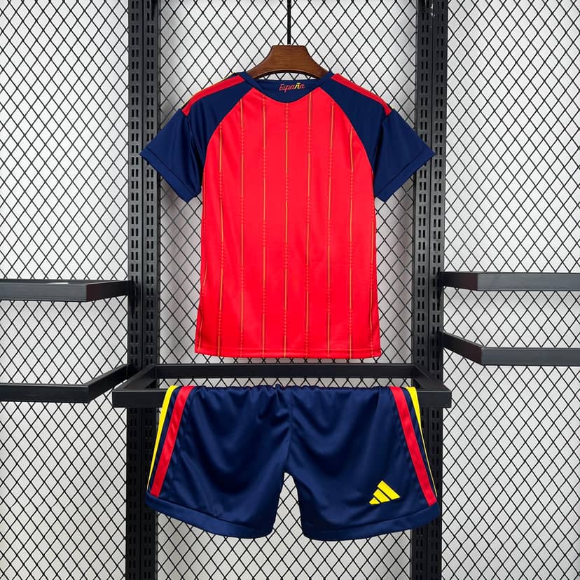 2026 Spain Home Champion Two Stars Shirt Kids Size--1