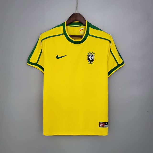 1998 Retro Brazil Jersey Home