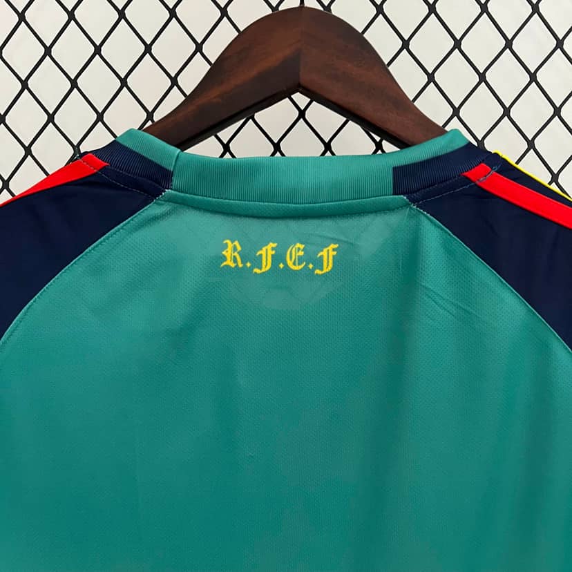 2010 Retro Spain Goalkeeper Green Shirt--3