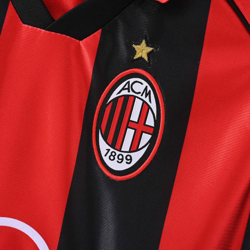 1998/1999 Retro AC Milan Home Shirt--4