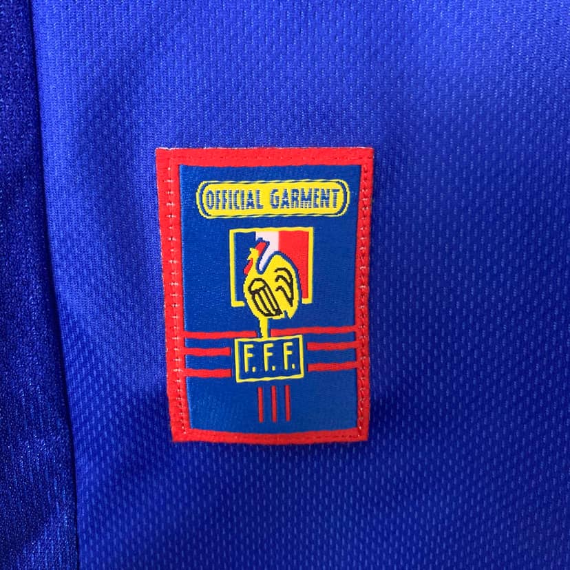 1998 Retro Long Sleeve France Home Shirt--8