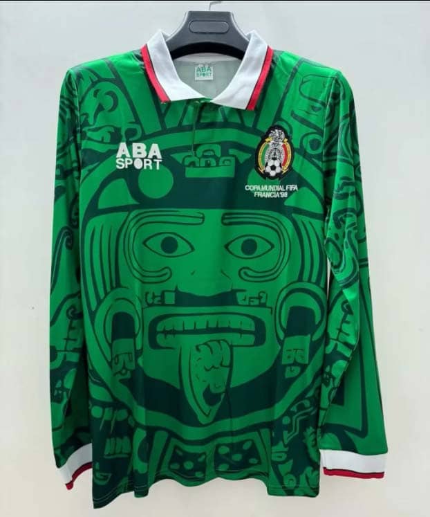 1998 Retro Long Sleeve Mexico Home Shirt