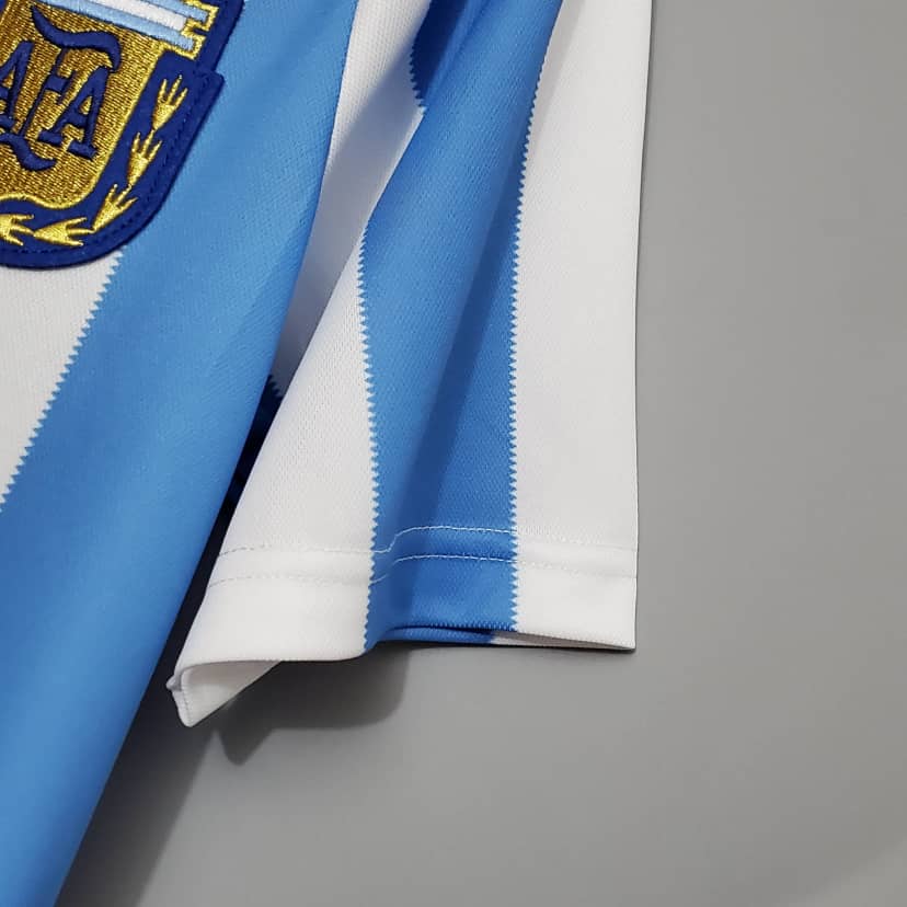 1986 Retro Argentina National Team Home Jersey--7