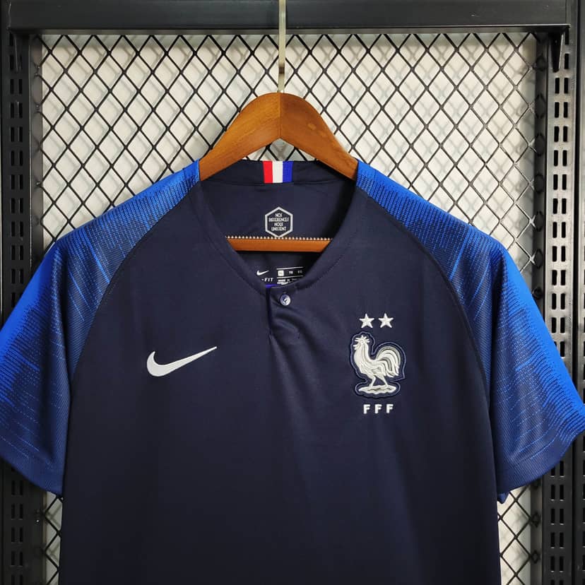 2018 Retro France Home Shirt--3
