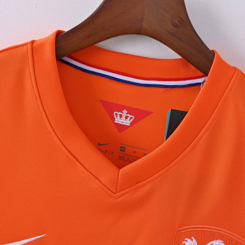 2014 Retro Netherlands National Team Home Shirt--2