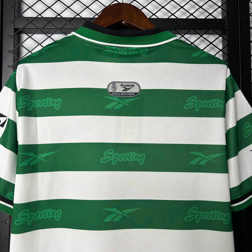 1999/2000 Retro Sporting Lisbon Home Shirt--3