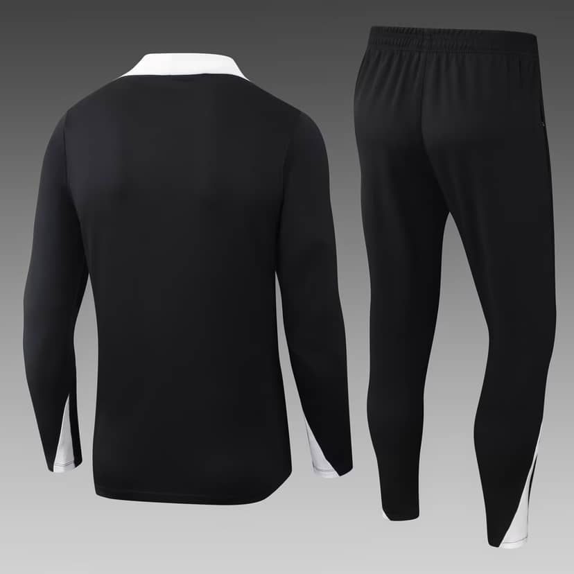 2025/2026 Chelsea Half-Pull Training Suit Black Shirt Set--1