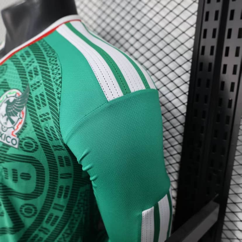 2026 Player Version Long Sleeve Mexico National Home Shirt--7