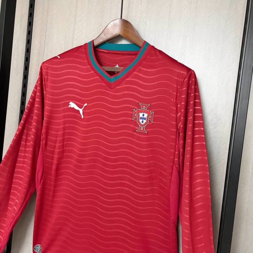 2026 Long Sleeve Portugal Home Shirt--6