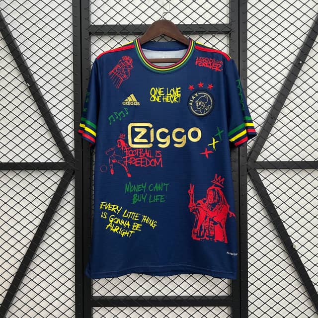2025/2026 Ajax Graffiti version Navy blue Shirt