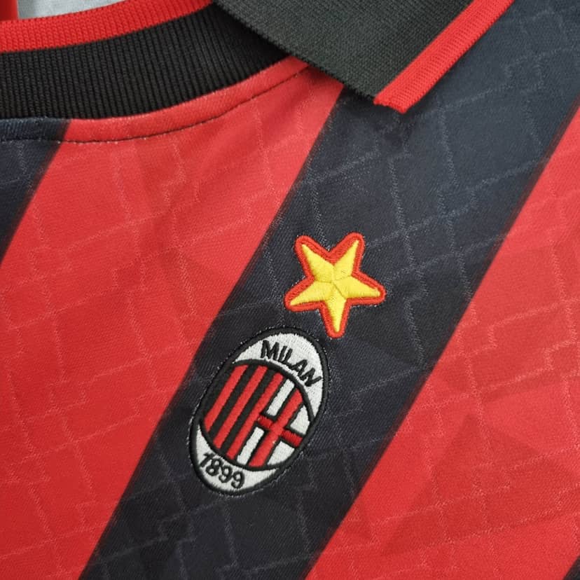 1995/1996 Retro AC Milan Home Shirt--4