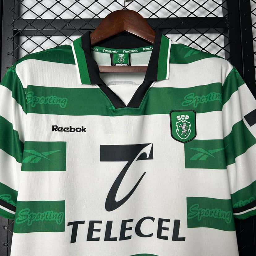 1999/2000 Retro Sporting Lisbon Home Shirt--2