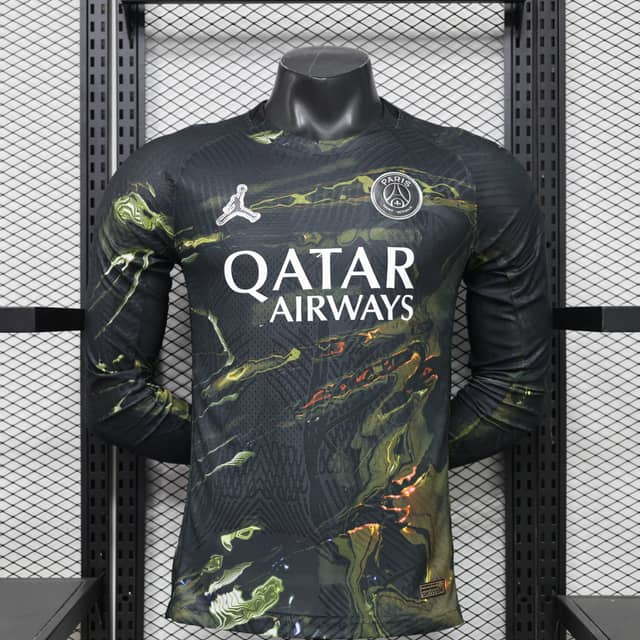 2025/2026 Player Version Long Sleeve Psg Paris Saint-Germain Night Edition Shirt