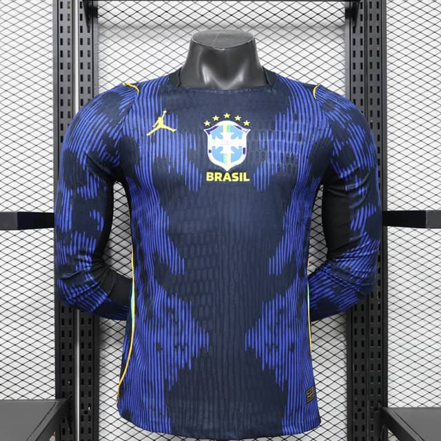 2026 Player Version Long Sleeve Brazil Away Shirt
