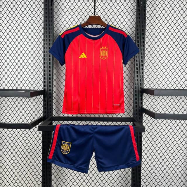 2026 Spain Home Champion Two Stars Shirt Kids Size